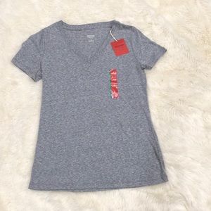 Mossimo Supply Co Gray V Neck Tee
